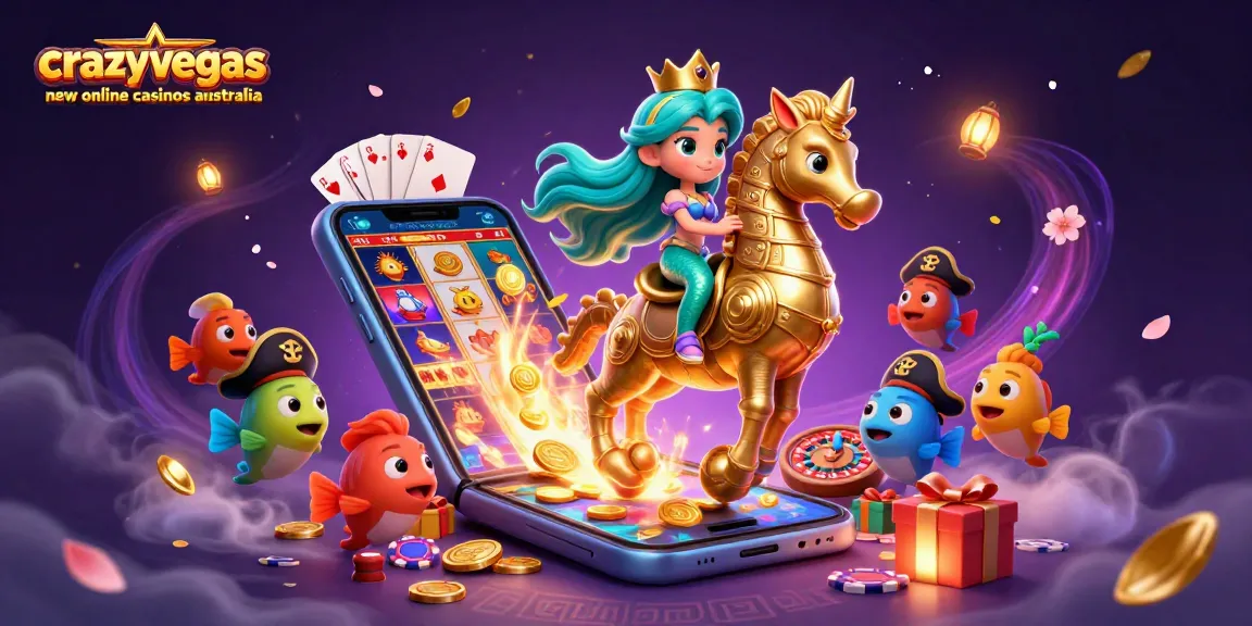 Engage with the thrill of crazyvegas new online casinos australia in this vibrant, colorful casino scene.